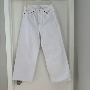 Re/Done White Wide Leg Jeans Excellent condition